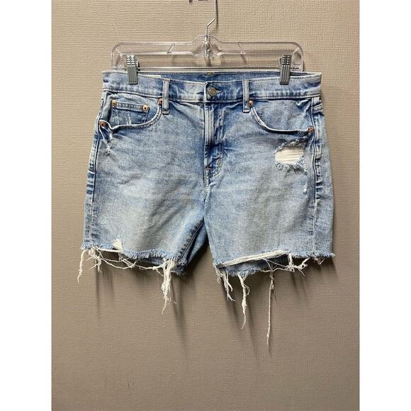 Gap Denim Women's Distressed Cut-Off Shorts Blue Size 28 6R Casual Summer - Picture 1 of 9